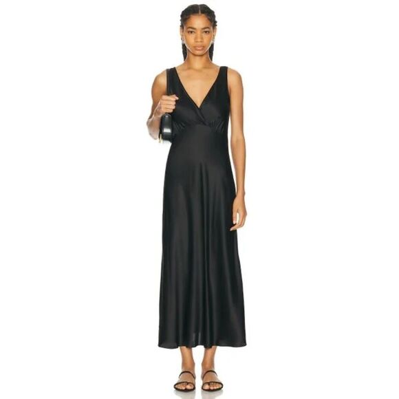 Enza Costa Silk Satin Nuit Maxi Dress - Picture 1 of 10